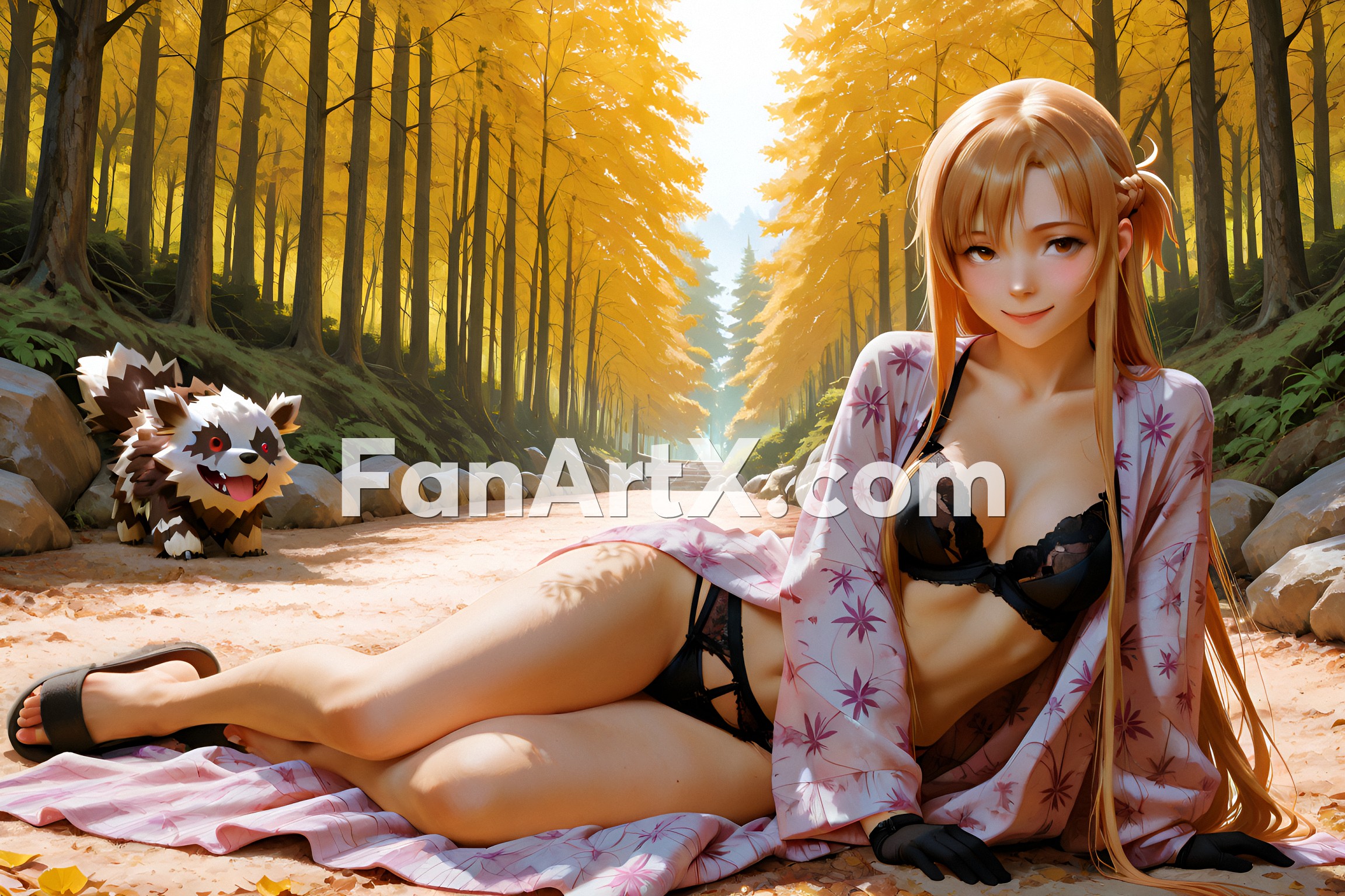 Sao Asuna Yuuki Fanart - Sword Art Online character 4544033
